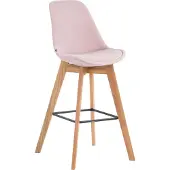 CLP Barhocker Metz Samt pink/natura