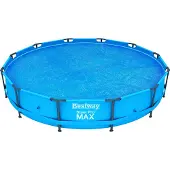 Bestway PE-Solarabdeckplane Ø 356 cm, blau, rund