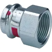 Viega Prestabo overgang 1x28mm af ulegeret stål muffe / muffe, SC-contur