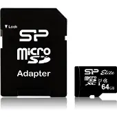 Silicon Power CARD Micro Card 64GB Silicon Power UHS-1 Elite/CL.10 inkl. Adap