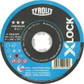 Tyrolit X-Lock Trennscheibe gerade Form, Winkelschleifer-Scheibe ø 125x1,6mm