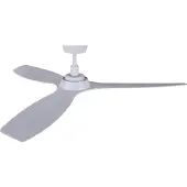 Beacon Lighting Deckenventilator Moto, weiß, Ø 132 cm, leise Moto, weiß / opal, für Wohn- / Esszimmer, Kunststoff, Modern