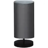 Opviq , Hochwertige Tischlampe aus 100% Holz, Anthrazit, 30 cm hoch, Kabel 150 cm, Stoffschirm (24 x 15 cm), E14 Fassung, Max 40 W | Elegantes Design für jeden Raum.