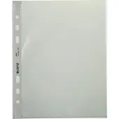 Leitz Prospekthülle Standard, A5, PP, glasklar, 0,08 mm oben offen, dokumentenecht, Lochung: Euroloc