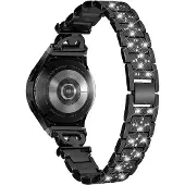 Cover-Discount Edelstahl Armband mit Strass 20mm schwarz