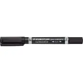Staedtler Permanent-Marker Lumocolor duo, schwarz, 10 St.