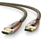 Primewire HDMI Kabel 2.0b - 4k Ultra HD 2160p - 3D - Nylonummantelung - Vollmetall Stecker - 3 fach geschirmt