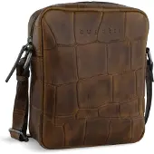 Bugatti Umhängetasche Nevio Herren, Damen cognac
