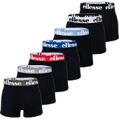 Ellesse Herren Boxer Shorts, 7er Pack - Yema 7 Pack Boxer Shorts, Logo, Cotton Stretch