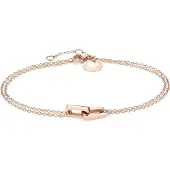 Liebeskind berlin Armband "Schmuck Geschenk Edelstahl Armkette Festive Mini Link", rosa (roségoldfarben), Armbänder, Damen, 20cm, Edelstahl, Armband