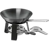 kela Mini Wok Joy mit Rechaud Schwarz 18 cm
