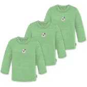 Normani 3er Pack Baby Merino Longsleeve „Taupo" - 9467
