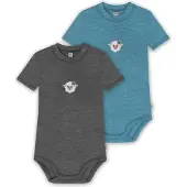 Normani 2er Set Baby Merino Kurzarmbody „Tihoi" - 9321