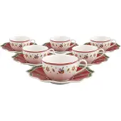 Villeroy & Boch Toy's Delight Kaffeetassen mit Untertassen