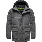 STONE HARBOUR Winterjacke "Lauroo XX" mit Kapuze urbane Herren Steppjacke mit kuscheligem Teddyfleece