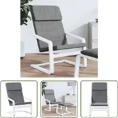 The Living Store Relaxsessel Dunkelgrau Stoff