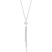 Amor Kette mit Anhänger für Damen, Sterling Silber 925, Zirkonia (synth.) quaste amor Silber