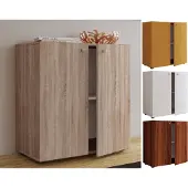 Hioshop Holz Kommode Vandol V1 mit Drehtüren