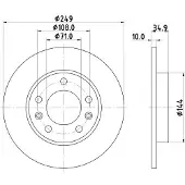 Hella Bremsscheibe PRO 8DD 355 120-581
