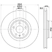 Hella Bremsscheibe PRO High Carbon 8DD 355 129-701