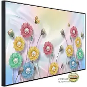 Papermoon Infrarotheizung »EcoHeat - Muster mit Blumen«, Matt-Effekt - bunt