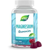 Nature'S Way Magnesium Gummibärchen für Erwachsene & Kinder I 180 mg Magnesiumcitrat Kirsch-Geschmack vega... 1x60 St Fruchtgummi