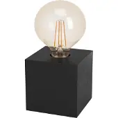 Eglo - PRESTWICK 2 Tischlampe - Antik Schwarz/Holz
