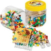 Hama Maxi-Set m. Perlen Steckplatten - 400 st. - Mehrfarbig - - One Size - Perlen