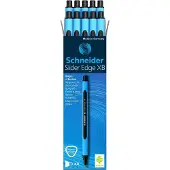 Schneider Kugelschreiber Slider Edge, XB, schwarz, 10 Stück