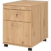 Hammerbacher Rollcontainer 58cm,1Schub,1HR,Schl.BS Asteich