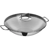 WMF 0793566040, Wok-/Bratpfanne, Edelstahl, Edelstahl, Edelstahl, Glas, Vietnam