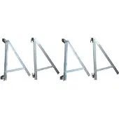 Technaxx BALCONY POWER, Solarmasthalterung, Aluminium, Freistehend, Auf dem Dach montiert, Wand-montiert, Grau, 1050 mm, 60 mm