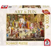 Schmidt Puzzle Die Schule von Athen 2024 - 1000 Teile Jigsaw
