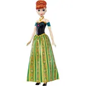 Mattel Disney Frozen Disney Die Eiskönigin Singende Anna-Puppe, singt „Zum ersten Mal“ aus dem Film in 4 Sprachen, Modepuppe, Weiblich, 3 Jahr(e), Junge/Mädchen, Mit Ton, 300 mm