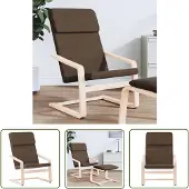 The Living Store Relaxsessel Dunkelbraun Stoff