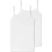 Schiesser Unterhemd 174388 95/5 Bio Damen White (2er-Pack)-Größe 40