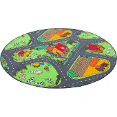Snapstyle Kinder Spiel Teppich Bauernhof
