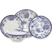 Hermia Concept , ZG24Y2420939016, Essservices, Tafelservice (24 Teile), Blau, Porzellan, 27 x 27 x 2 cm