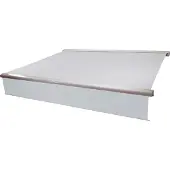 Mendler Elektrische Kassetten-Markise H124, Vollkassette, 4x3m ausfahrbarer Volant Acryl Creme