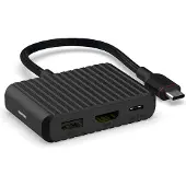 Unisynk 3 Port USB-C Hub V2 4K 60Hz 100W Black