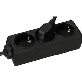 Eltric 3-fach Steckdosenleiste schwarz 5m