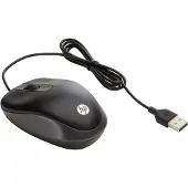 HP USB Travel Mouse, Beidhändig, Optisch, USB Typ-A, 1000 DPI, Schwarz