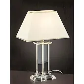 Orion Tischlampe Veronique, creme / amber, für Wohn- / Esszimmer, Kristall, Tischlampe