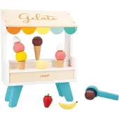Janod Holz Eisdiele Spielset - Glacier - Magnetisches Spielzeug