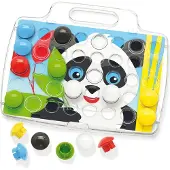 Quercetti Nadelmosaik - Fantacolor Junior - 49 Teile - 4206 - - One Size - Kreatives Spielset