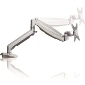 Hjh OFFICE PRO CPSA | Bildschirmarm | flexibel | Silber - Weiß