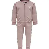 Hummel Sweatset - HMLBille - Pink m. Weiß - - 62 - Sweatsets