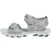 Hummel Sandal Glitter JR Kinder Trekking Sandale Klett silber 203306-1508, Schuhgröße:31 EU