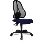 Topstar Bürostuhl Open Point P, OP100 G28 Stoff blau, Gestell schwarz