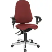 Topstar Drehstuhl Schreibtischstuhl Bürostuhl Sitness 10 bordeaux rot